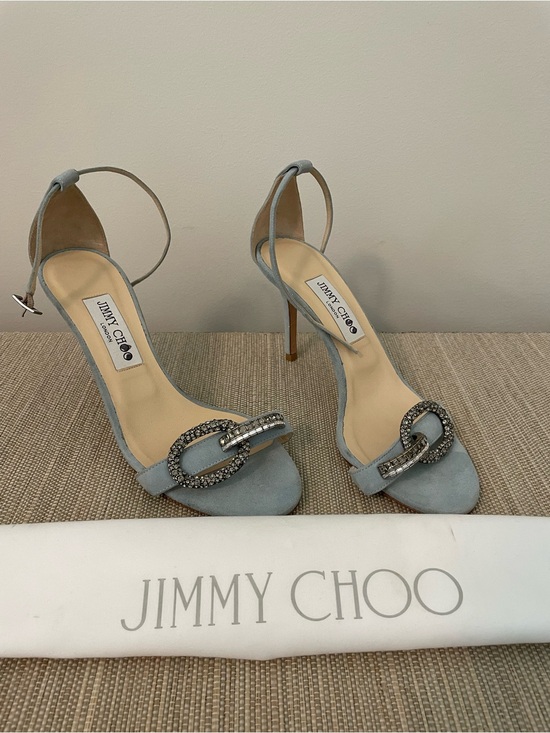 Jimmy Choo Shoes - Jimmy Choo Tamsyn Embellished Buckle Stiletto Heel Sandals